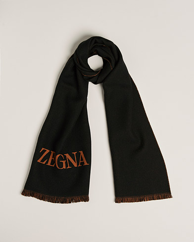 Mies | Zegna | Zegna | Bicolor Wool Scarf Black