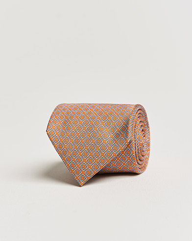  |  Printed Silk Tie Orange