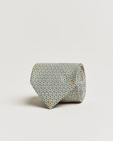  |  Printed Silk Tie Yellow