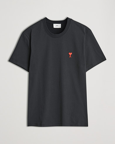 Mies | T-paidat | AMI | Heart Logo T-Shirt Black
