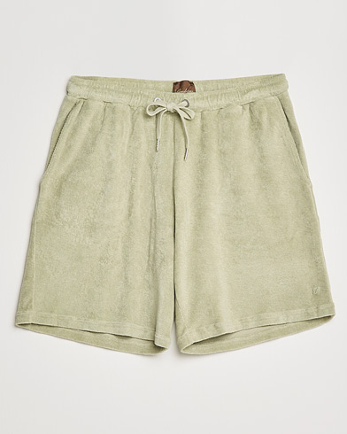 Mies |  | Stenströms | Towelling Cotton Shorts Olive