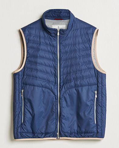 Mies |  | Brunello Cucinelli | Nylon Quilted Vest Navy