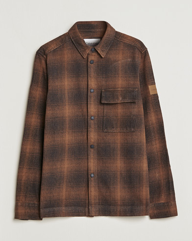 Mies |  | Calvin Klein | Blurred Checked Overshirt Chester Brown