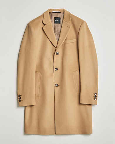 Mies | Kevättakit | BOSS | Hyde Wool/Cashmere Coat Medium Beige