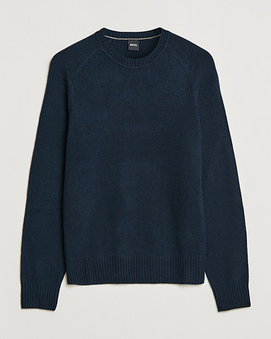 Mies | Neuleet | BOSS | Lolive Knitted Sweater Dark Blue