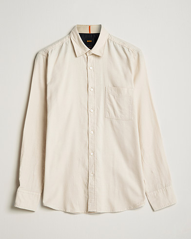 Mies | Flanellipaidat | BOSS Casual | Relegant Flannel Shirt Open White