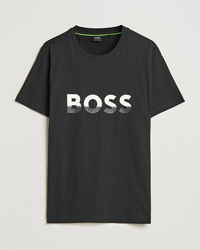 Mies |  | BOSS Athleisure | Logo Crew Neck T-Shirt Black
