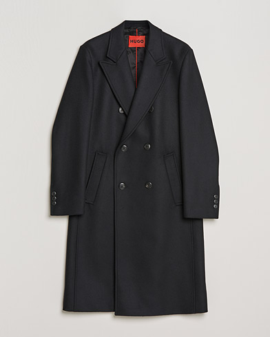 Mies | Takit | HUGO | Miroy Wool Double Breasted Coat Black