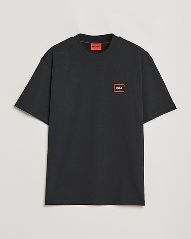 Mies | HUGO | HUGO | Dosmos Logo Crew Neck T-Shirt Black