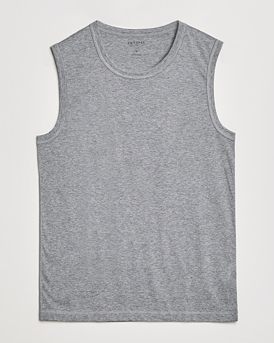 Mies | T-paidat | Sunspel | Active Vest Grey Melange