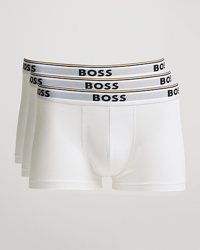 Mies | Alushousut | BOSS BLACK | 3-Pack Trunk Boxer Shorts White