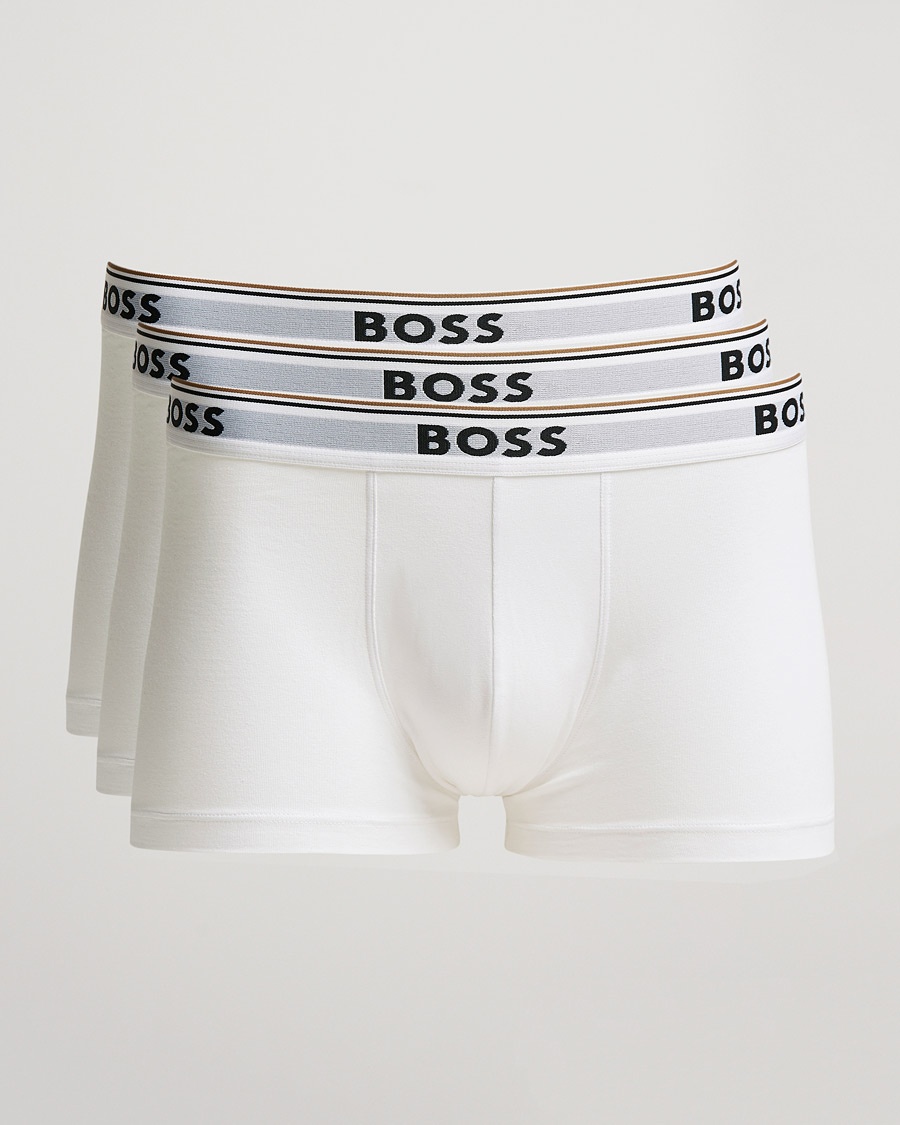 BOSS BLACK 3-Pack Trunk Boxer Shorts White – Valkoinen