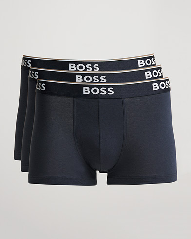 Mies | Alusvaatteet | BOSS | 3-Pack Trunk Boxer Shorts Open Blue