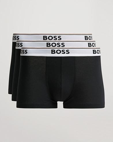 Mies | Alushousut | BOSS BLACK | 3-Pack Trunk Boxer Shorts Black/White