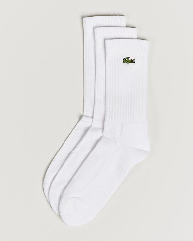 Mies | Lacoste | Lacoste Sport | 3-Pack Sport Socks White
