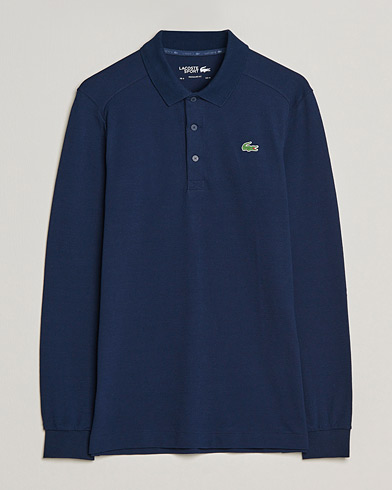 Mies |  | Lacoste Sport | Performance Long Sleeve Polo Navy Blue