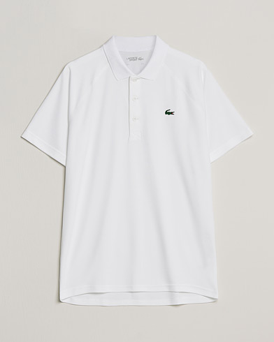 Mies |  | Lacoste Sport | Performance Ribbed Collar Polo White