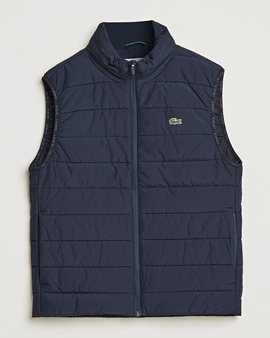 Mies |  | Lacoste | Quilted Water Resistant Zip Vest Abysm