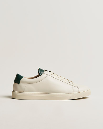 Mies | Contemporary Creators | Zespà | ZSP4 Nappa Leather Sneakers Off White/Vert Sombre