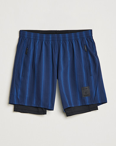 Mies | Tekniset shortsit | NN07 | Two in One Shorts Navy Stripe