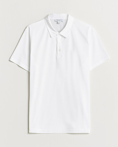 Mies | Alennusmyynti vaatteet | Sunspel | Cotton Jersey Polo White