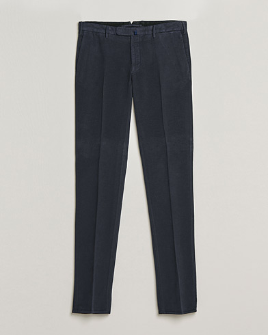 Mies | Incotex | Incotex | Slim Fit Luxury Moleskine Trousers Navy