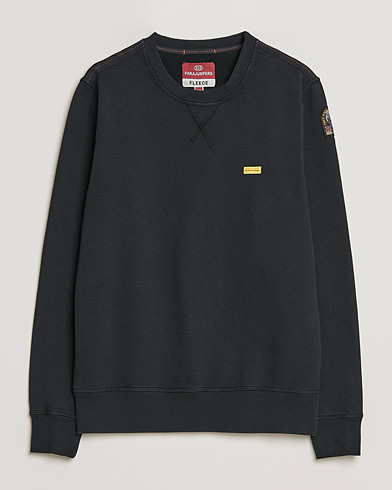 Mies | Parajumpers | Parajumpers | Basic Cotton Fleece Sweatshirt Black