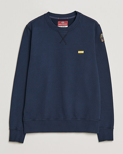 Mies |  | Parajumpers | Basic Cotton Fleece Sweatshirt Navy