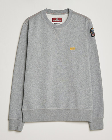 Mies |  | Parajumpers | Basic Cotton Fleece Sweatshirt Silver Melange
