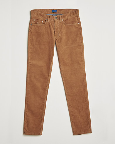Mies | Preppy Authentic | GANT | Hayes Cord Jeans Roasted Walnut