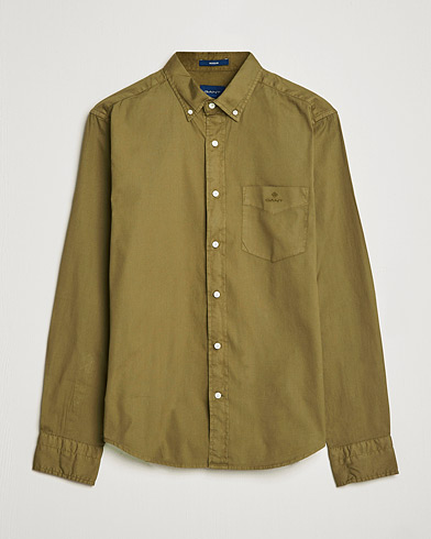 Mies | Oxford-paidat | GANT | Regular Fit Garment Dyed Oxford Shirt Hunter Green
