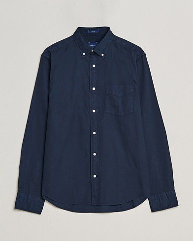 Mies | Kauluspaidat | GANT | Regular Fit Garment Dyed Oxford Shirt Evening Blue