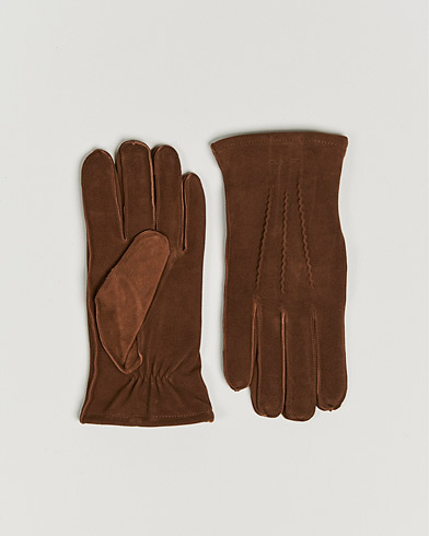 Mies | Preppy Authentic | GANT | Classic Suede Gloves Clay Brown