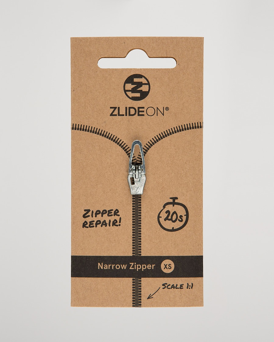ZlideOn Narrow Zipper Silver XS – Hopea