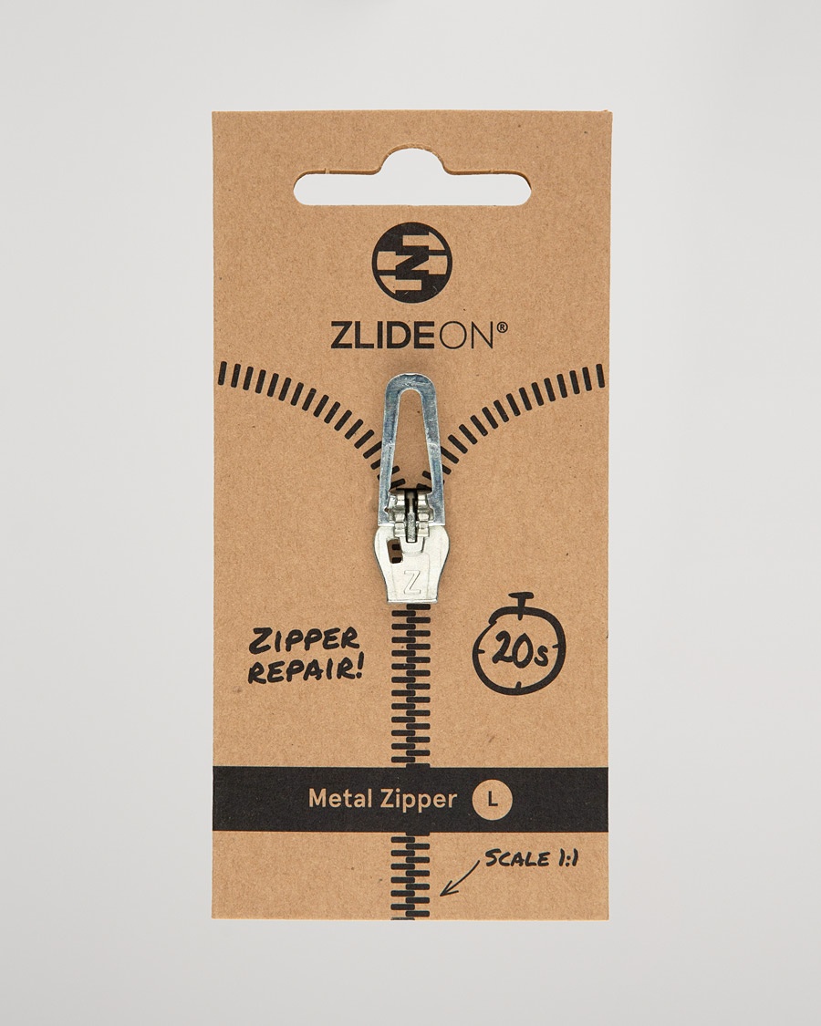ZlideOn Normal Metal Zipper Silver L – Hopea
