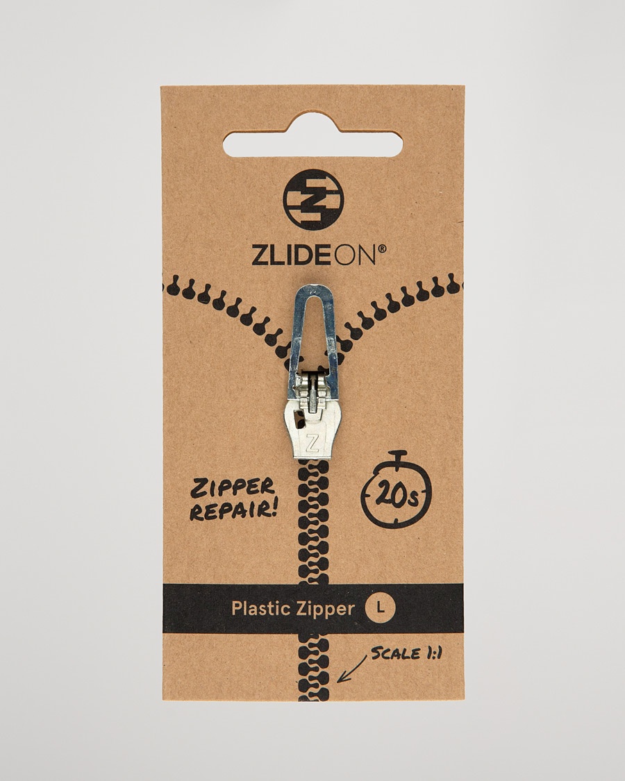 ZlideOn Normal Plastic Zipper Silver L – Hopea