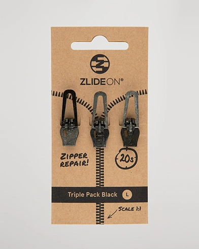  |  3-Pack Zippers Black L