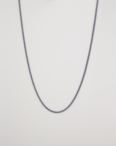 Mies |  | Tom Wood | Curb Chain Slim Necklace Silver