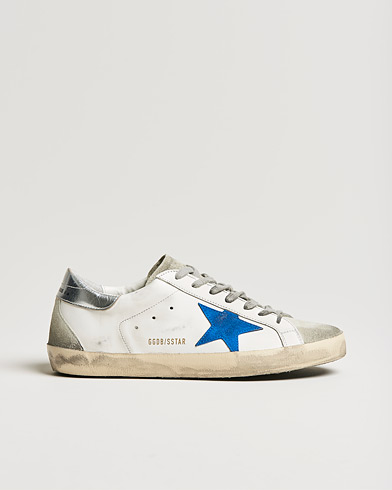 Miehet |  | Golden Goose Deluxe Brand | Super-Star Sneakers White/Electric Blue