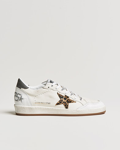 Miehet |  | Golden Goose Deluxe Brand | Ball Star Sneakers White/Leopard