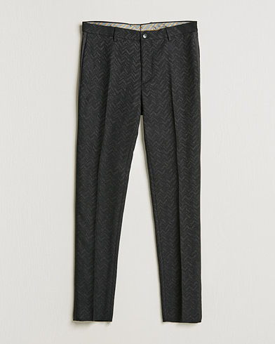 Mies | Etro | Etro | Flat Front Evening Trousers Black