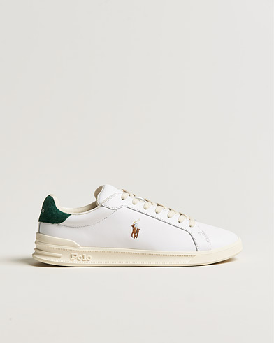 Mies | Matalavartiset tennarit | Polo Ralph Lauren | Heritage Court II Leather Sneaker White/College Green