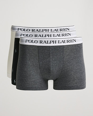 Mies | Polo Ralph Lauren | Polo Ralph Lauren | 3-Pack Trunk White/Charcoal/Black Pony