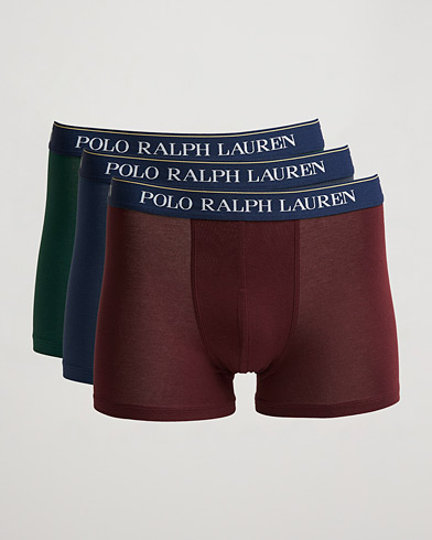 Mies | Alushousut | Polo Ralph Lauren | 3-Pack Trunk Navy/College Green/Red