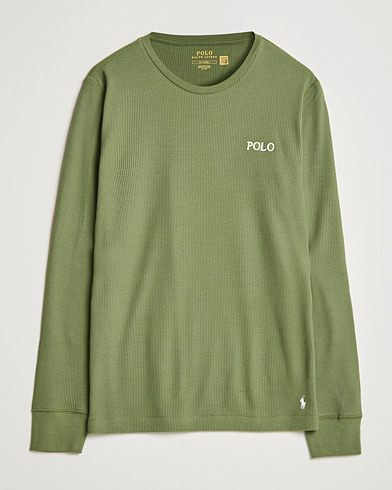 Mies |  | Polo Ralph Lauren | Waffle Long Sleeve Crew Neck Army Olive