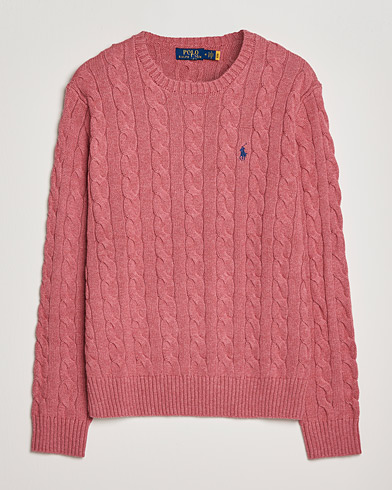 Mies | Preppy Authentic | Polo Ralph Lauren | Cotton Cable Pullover Rosebud Heather