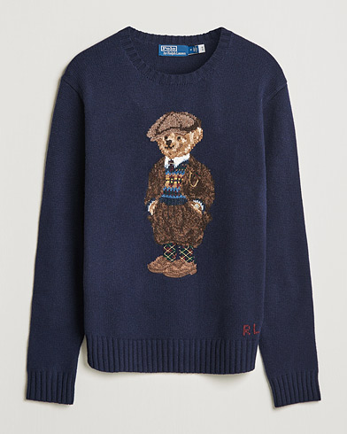Mies | Polo Ralph Lauren | Polo Ralph Lauren | Wool Heritage Bear Knitted Sweater Navy