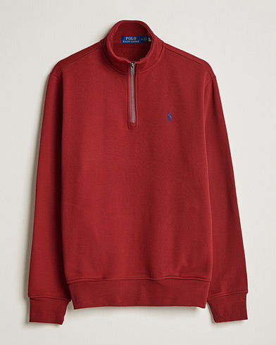 Mies | Puserot | Polo Ralph Lauren | Fleece Jersey Half Zip Holiday Red