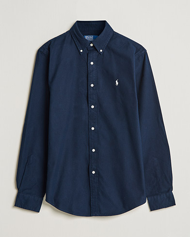 Mies |  | Polo Ralph Lauren | Custom Fit Brushed Flannel Shirt Hunter Navy