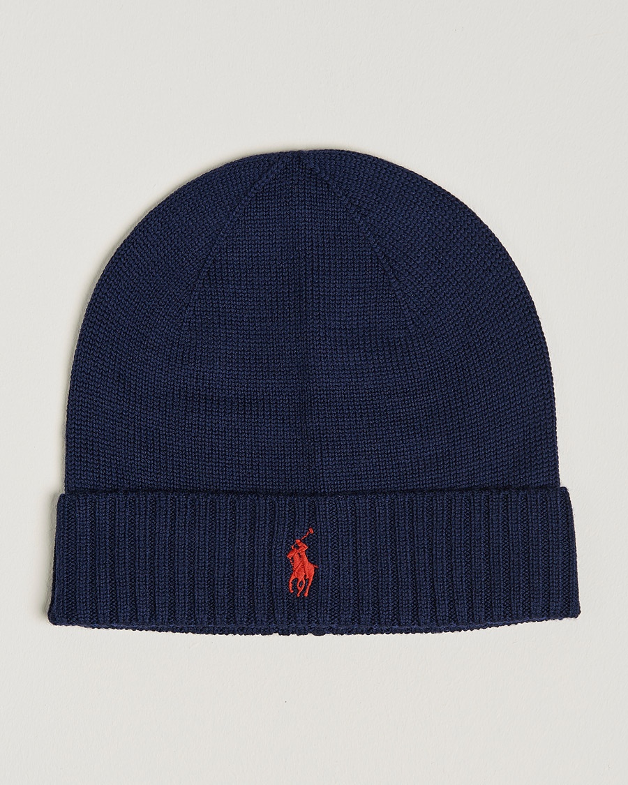 Polo Ralph Lauren Merino Beanie Hunter Navy – Sininen
